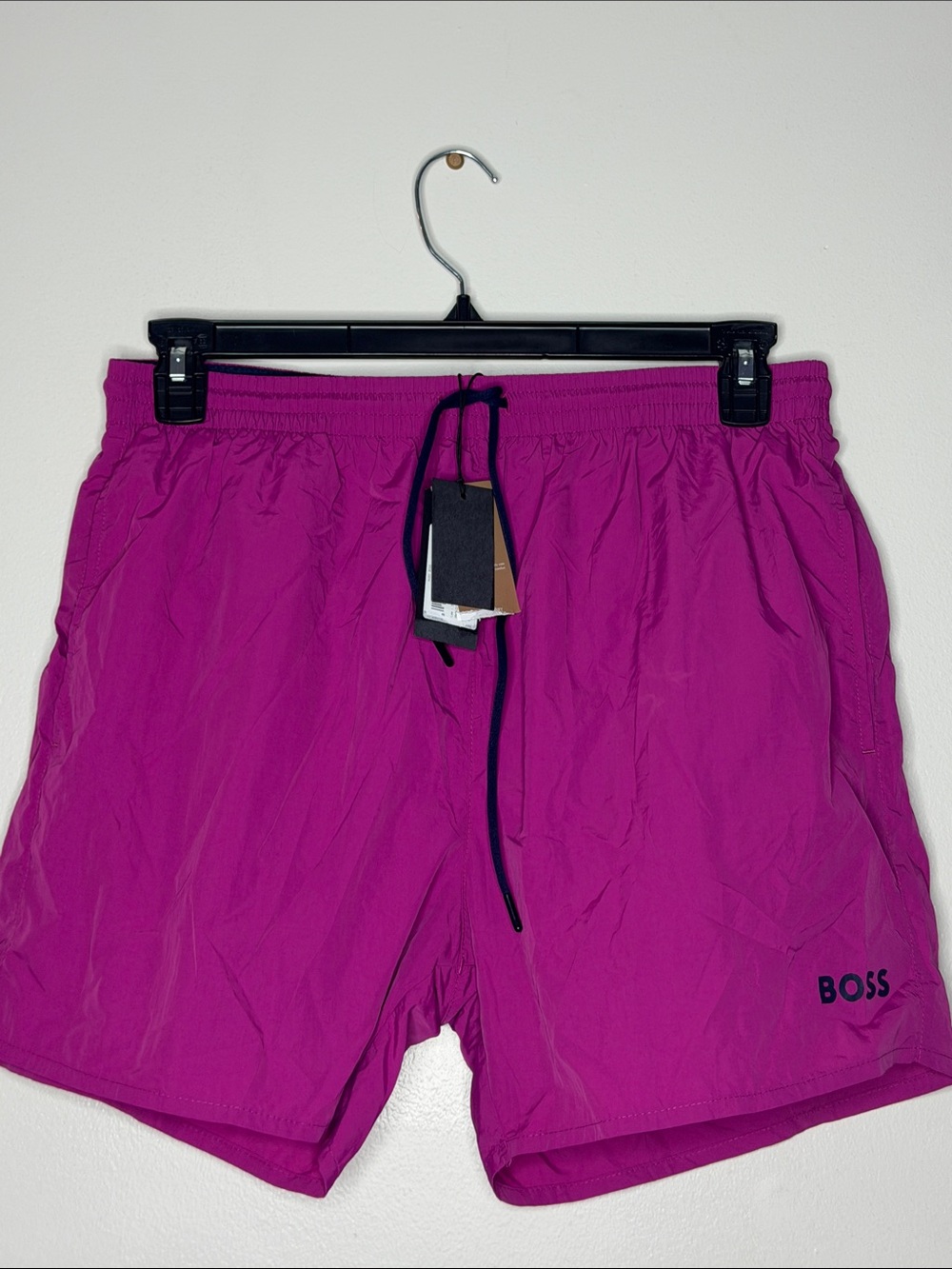 Boss Women's Fuchsia Athletic Shorts